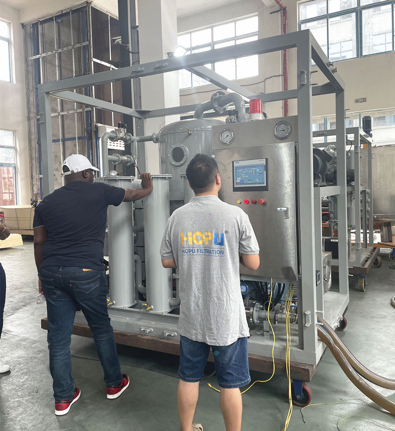 Customer Visit for Vacuum Transformer Oil Filtration Machine