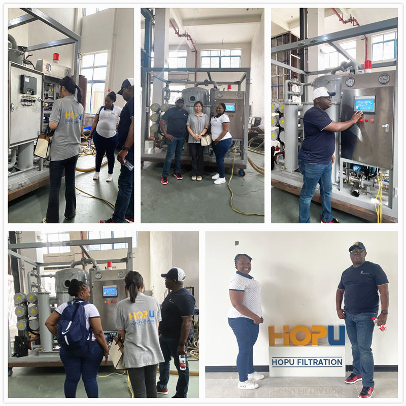 Customer Visit for Vacuum Transformer Oil Filtration Machine