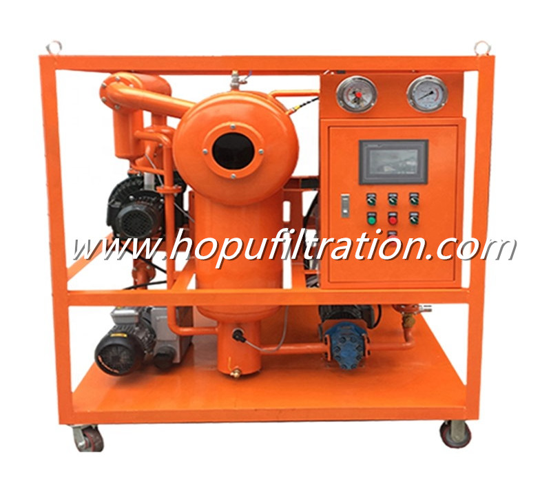 Horizontal Vacuum Transformer Oil Purifier, Dielectric Oil Processing Equipment