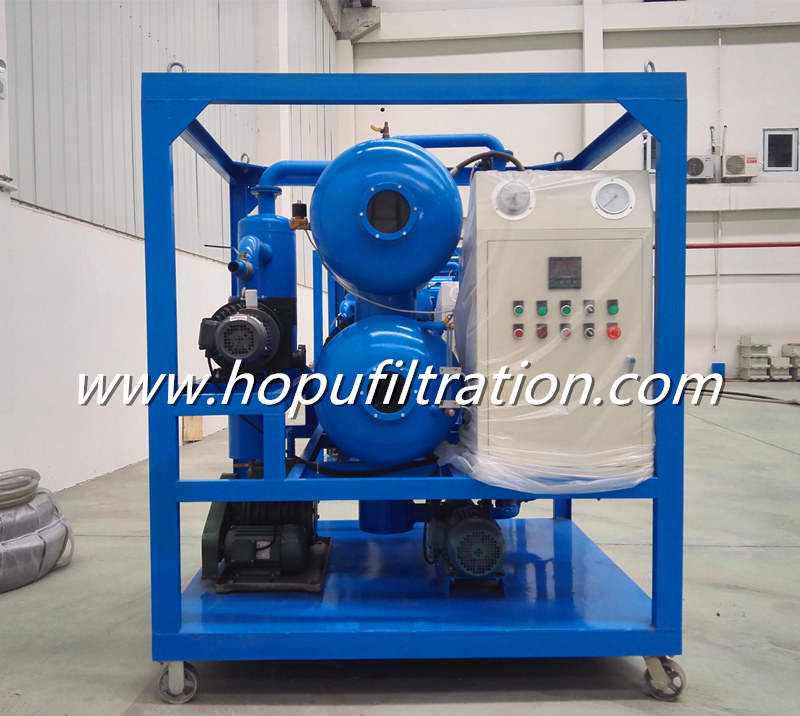 Horizontal Vacuum Transformer Oil Purifier, Dielectric Oil Processing Equipment