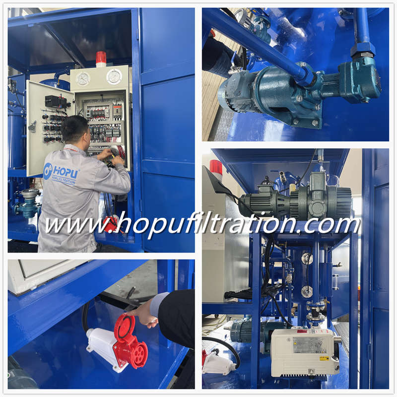 Double-Axle Mounted Enclosed Vacuum Dehydration Transformer Oil Purifier With Mobile Trailer