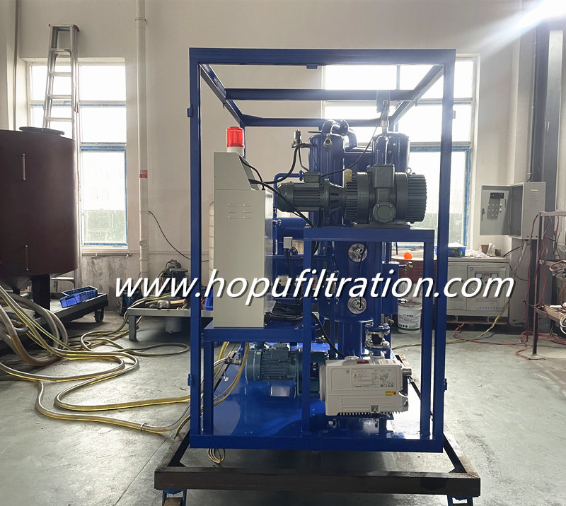 Double Stage Vacuum Transformer Oil Centrifuging Dehydration  Machine