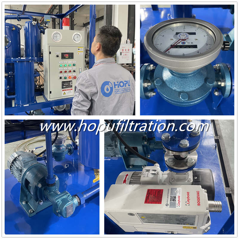 Double Stage Vacuum Transformer Oil Centrifuging Dehydration  Machine