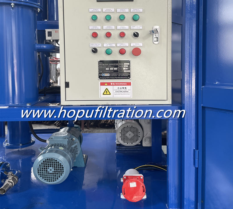 Double Stage Vacuum Transformer Oil Centrifuging Dehydration  Machine