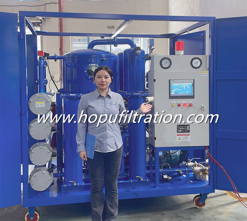 PLC Automatic Vacuum Transformer Oil Oil Purifier, Dielectric Oil Purification Machine