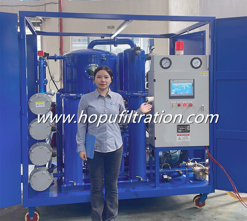 PLC Automatic Vacuum Transformer Oil Oil Purifier, Dielectric Oil Purification Machine