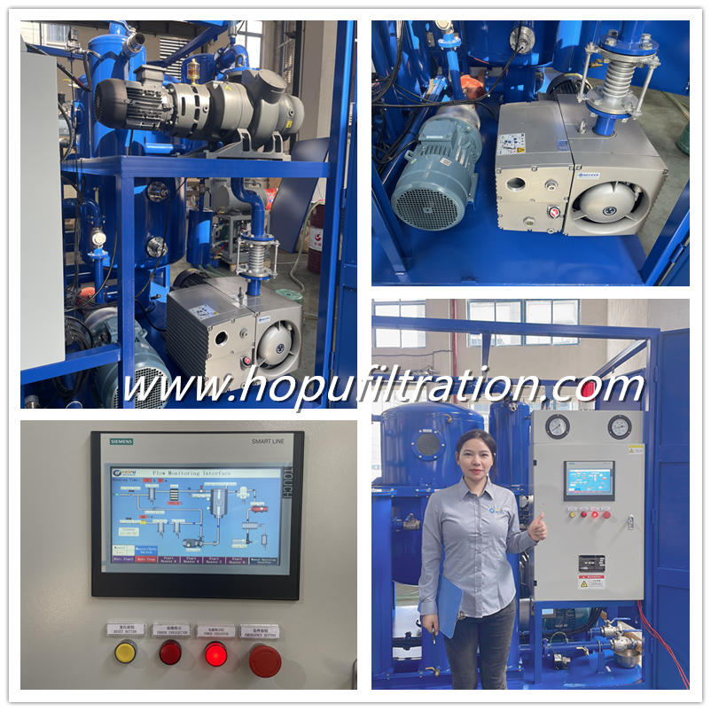 PLC Automatic Vacuum Transformer Oil Oil Purifier, Dielectric Oil Purification Machine