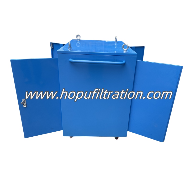 Mobile Box Type Oil Filter Machine, Oil Cleaning Unit