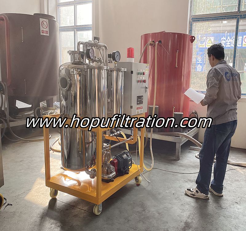 Stainless Steel Cooking Oil Purification Machine