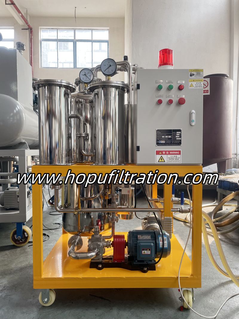 Stainless Steel Cooking Oil Purification Machine