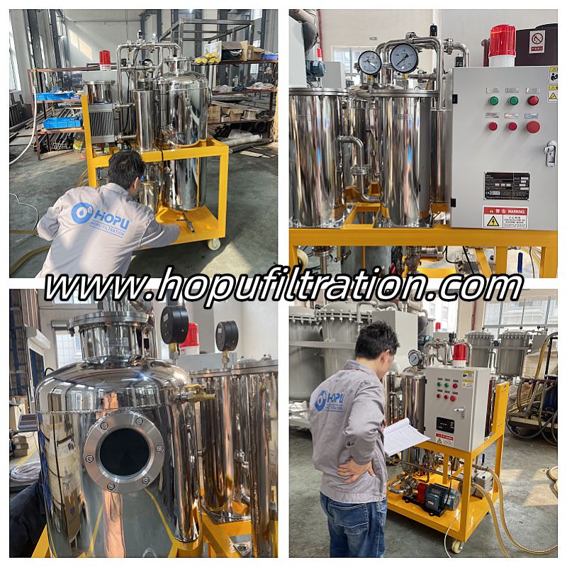 Stainless Steel Cooking Oil Purification Machine