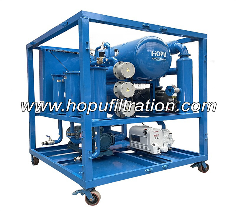 T-shape Vacuum Insulation Oil Dehydration and Degassing System