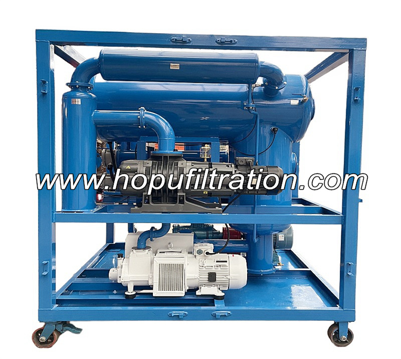 T-shape Vacuum Insulation Oil Dehydration and Degassing System