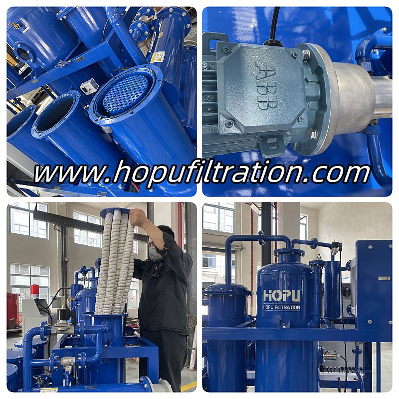 Lube Oil Metal Particles Filtration Skid, Coolant Oil Purification Machine