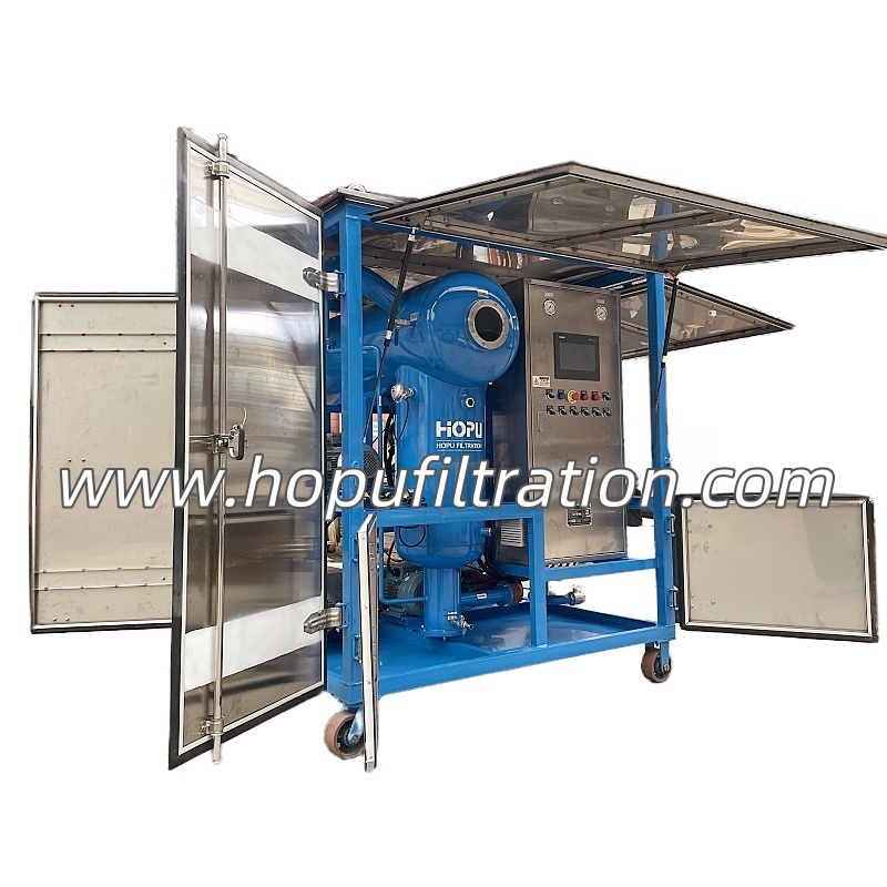 Stainless Steel FR3 Silicone Fluids Transformer Oil Purifier