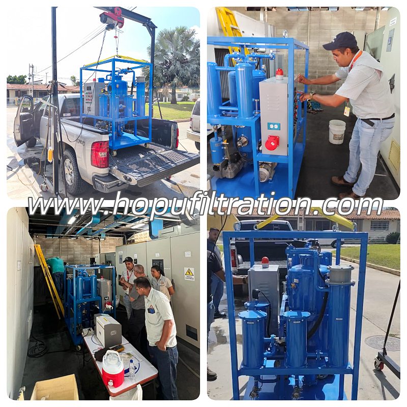 Site Working in South America Oil Purifier 