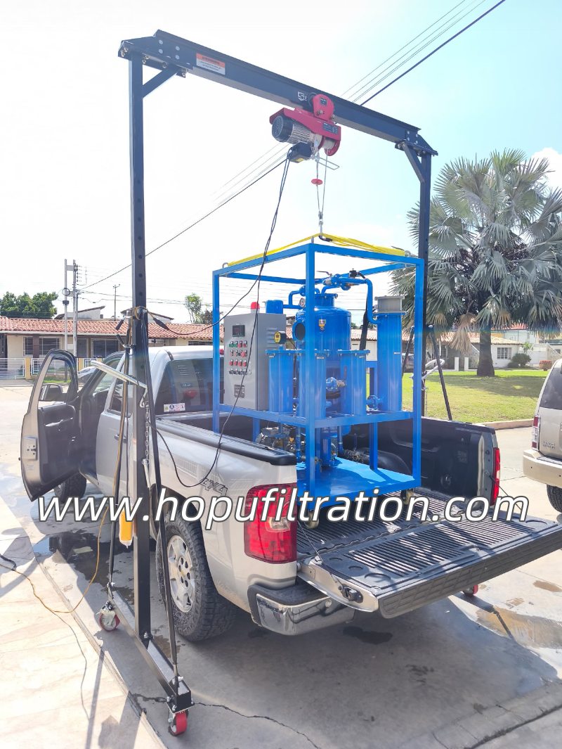 Site Working in South America Vacuum Transformer Oil Purifier