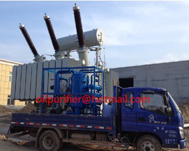 onsite working double stage vacuum transformer oil purifier