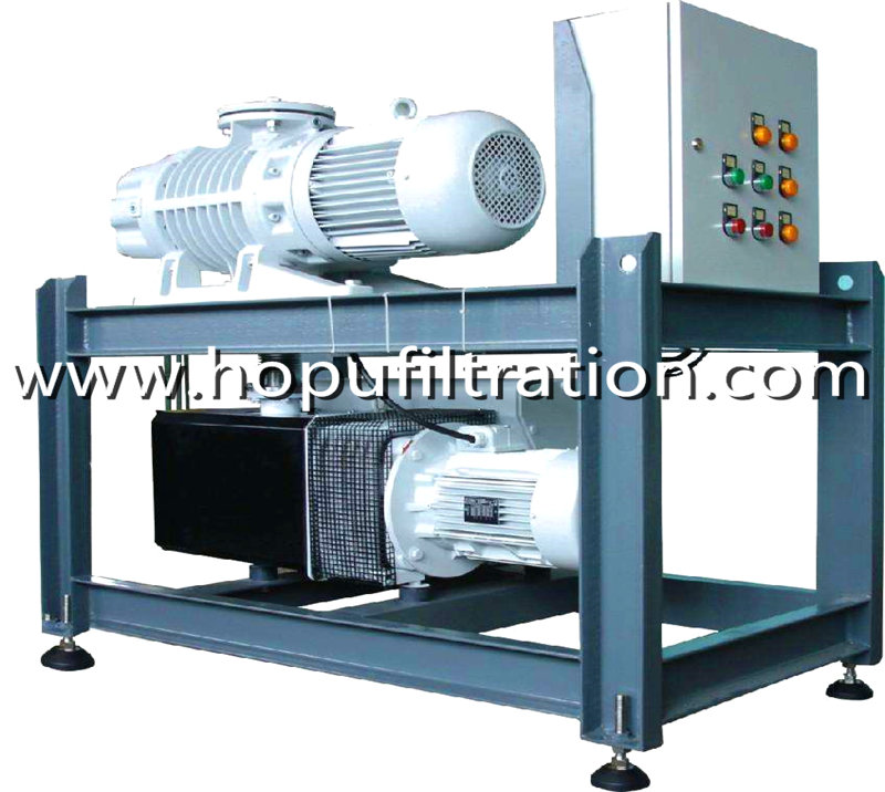 Transformer Vacuum Evacuating System, Double Stage Vacuum Pumps Group Set 