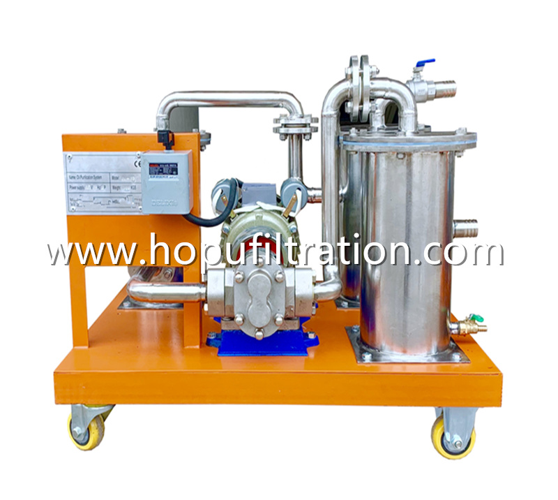 Stainless Steel Mini Oil Filtration Unit, Oil Filtering and Filling Device