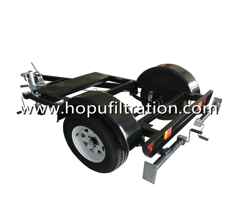 Trolley Mounted Single StageTransformer Oil Purifier, Movable Oil Purification Unit