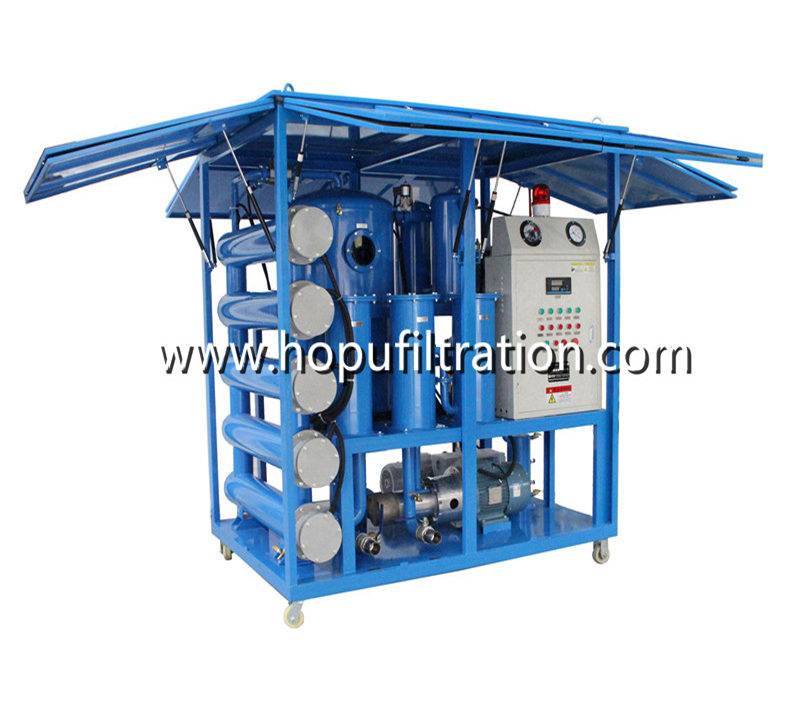 Pneumatic Support Enclosure Transformer Oil Filtration Unit