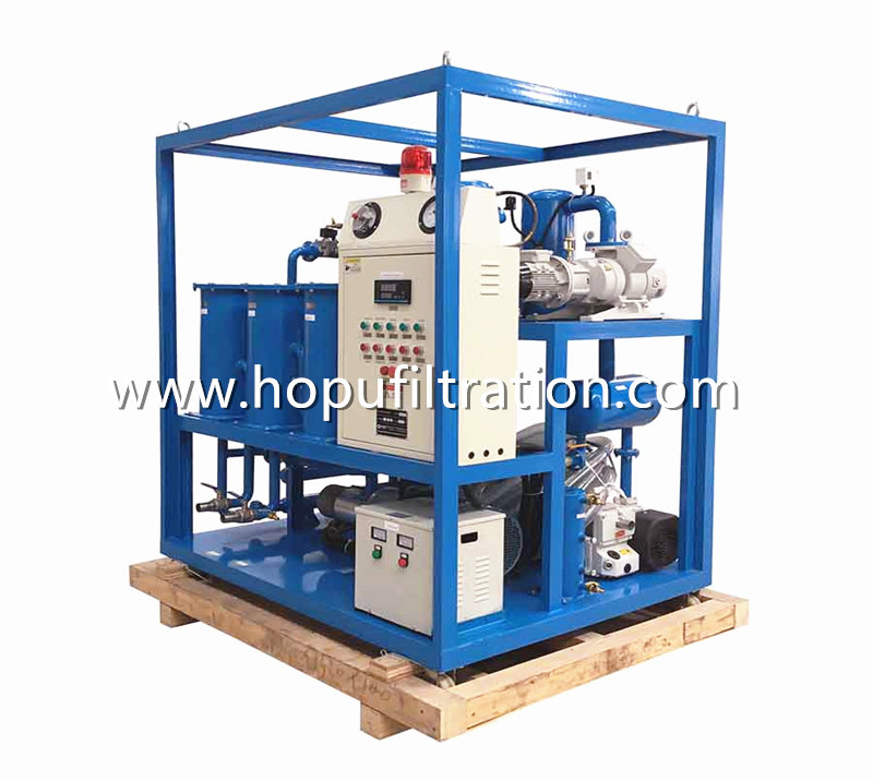 Advanced Type Double Stage Vacuum Transformer Oil Purifier with frame and hooks