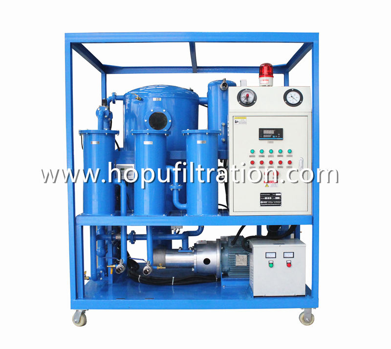 Advanced Type Double Stage Vacuum Transformer Oil Purifier with frame and hooks