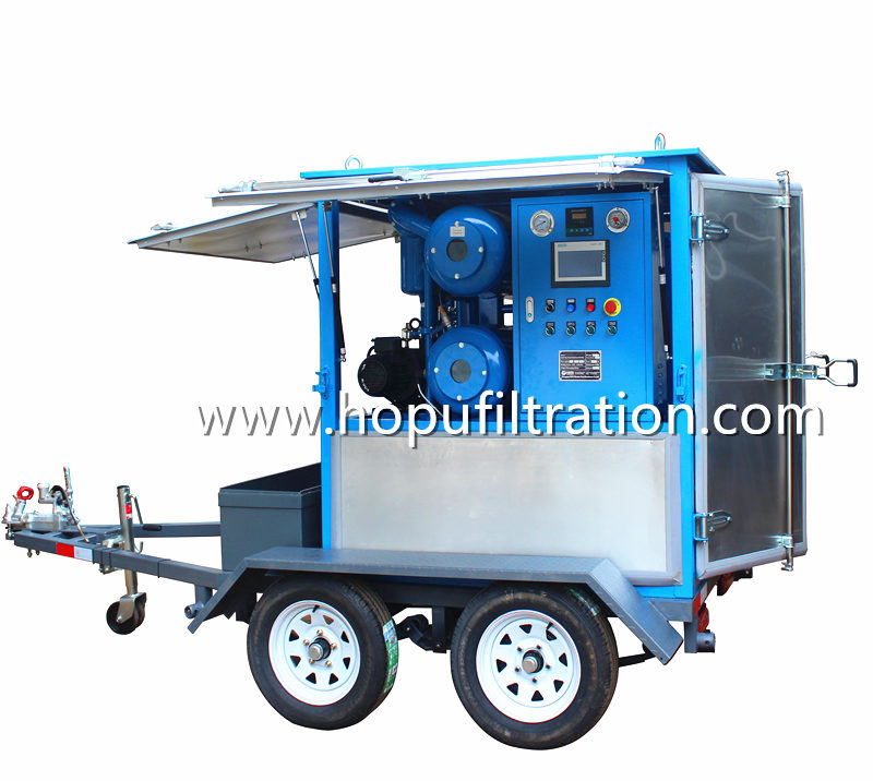 Mobile Double Axles Trailer Transformer Oil Purification Plant