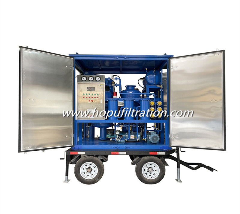 Trailer Equipped Open Type Vacuum Insulation Oil Purifier