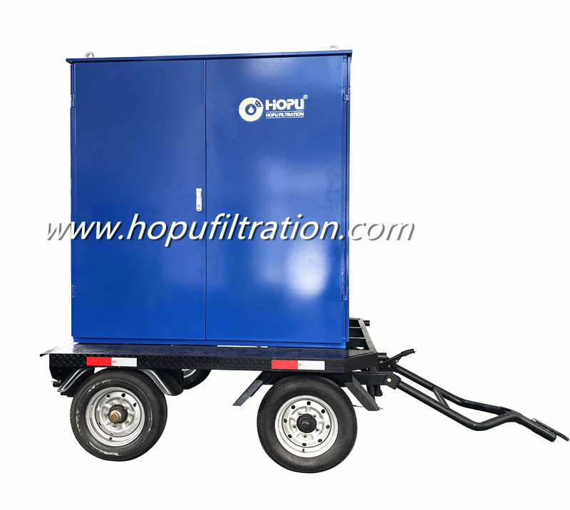 Mobile Outdoor Type Double Stage Vacuum Transformer Oil Filtration Plant