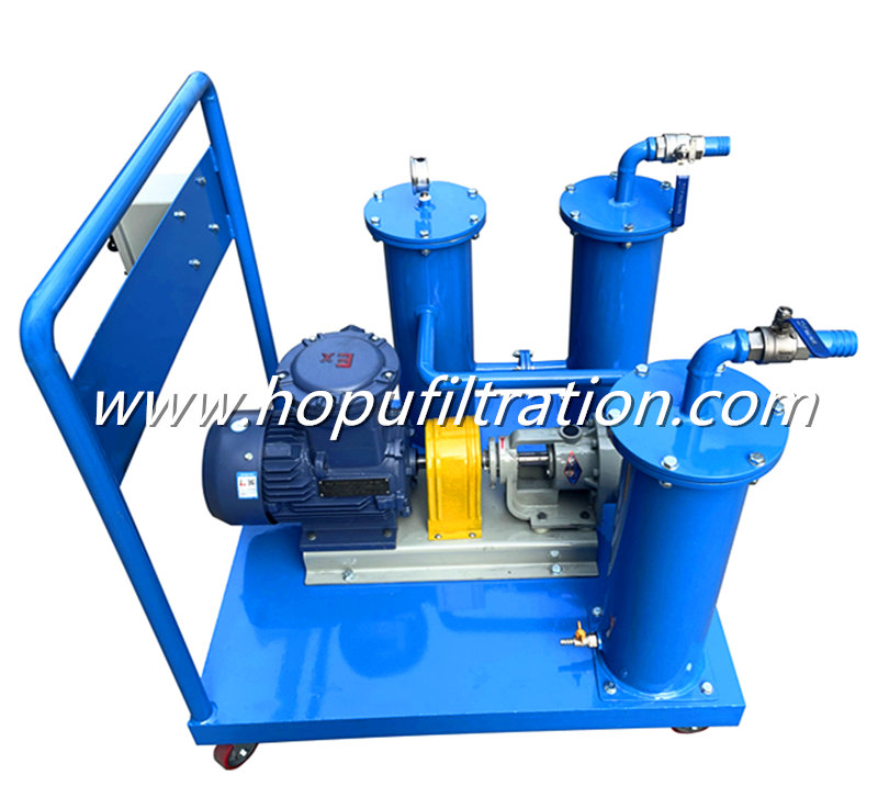 Portable Waste Oil Filtration Machine, Small Oil Filter Unit