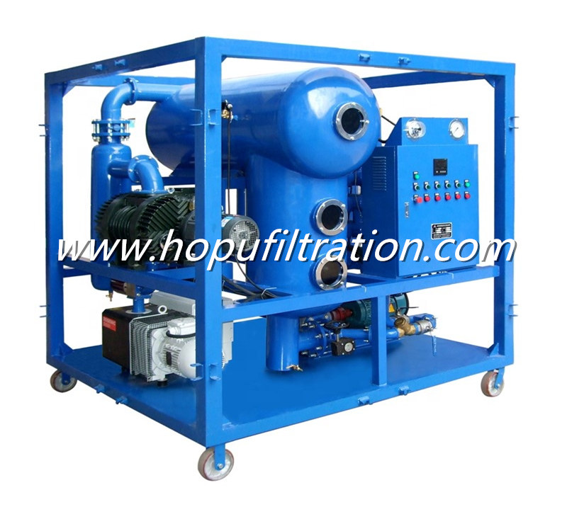 Horizontal Vacuum Transformer Oil Purifier, Dielectric Oil Processing Equipment