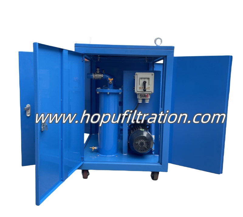 Mobile Box Type Oil Filter Machine, Oil Cleaning Unit