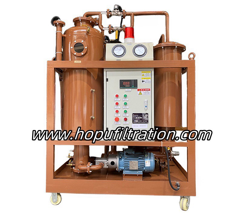 Vacuum Turbine Oil Filtration Machine, Steam Turbine Oil Purifier 