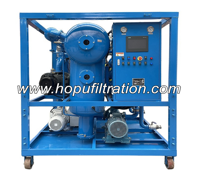 T-shape Vacuum Insulation Oil Dehydration and Degassing System