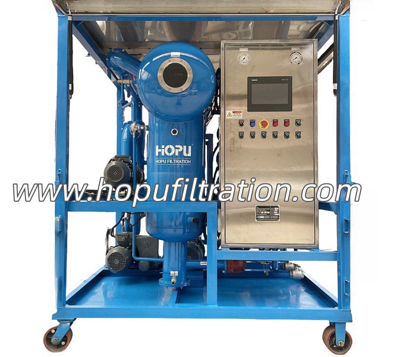 Stainless Steel FR3 Silicone Fluids Transformer Oil Purifier